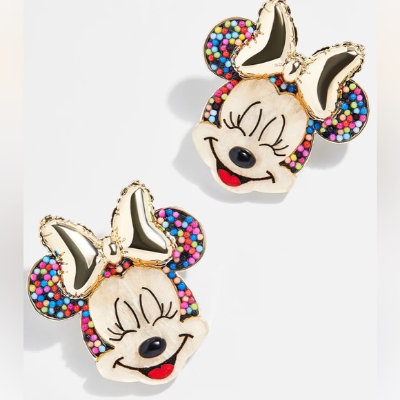 Disney Jewelry - Minnie Mouse Disney Birthday Earrings